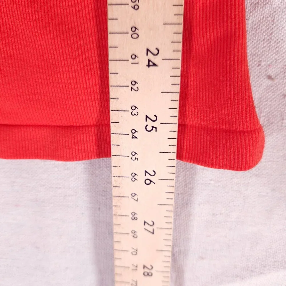 Athleta Twist Half Zip Hoodie Womens XS Orange Thumbholes Athleisure Pullover - Picture 5 of 13